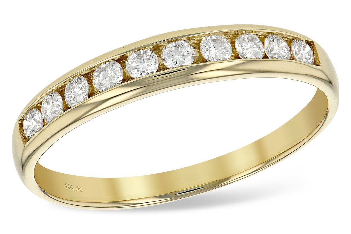 Allison Kaufman 14KT Gold Ladies Diamond Wedding Ring H092-87976