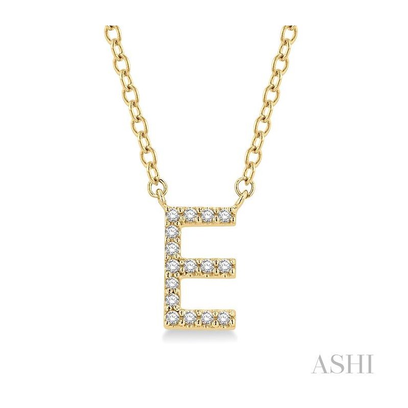 Letter e diamond necklace hotsell