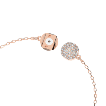 Swarovski Swan bracelet, Swan, Pink, 18K rose gold finish 5485876