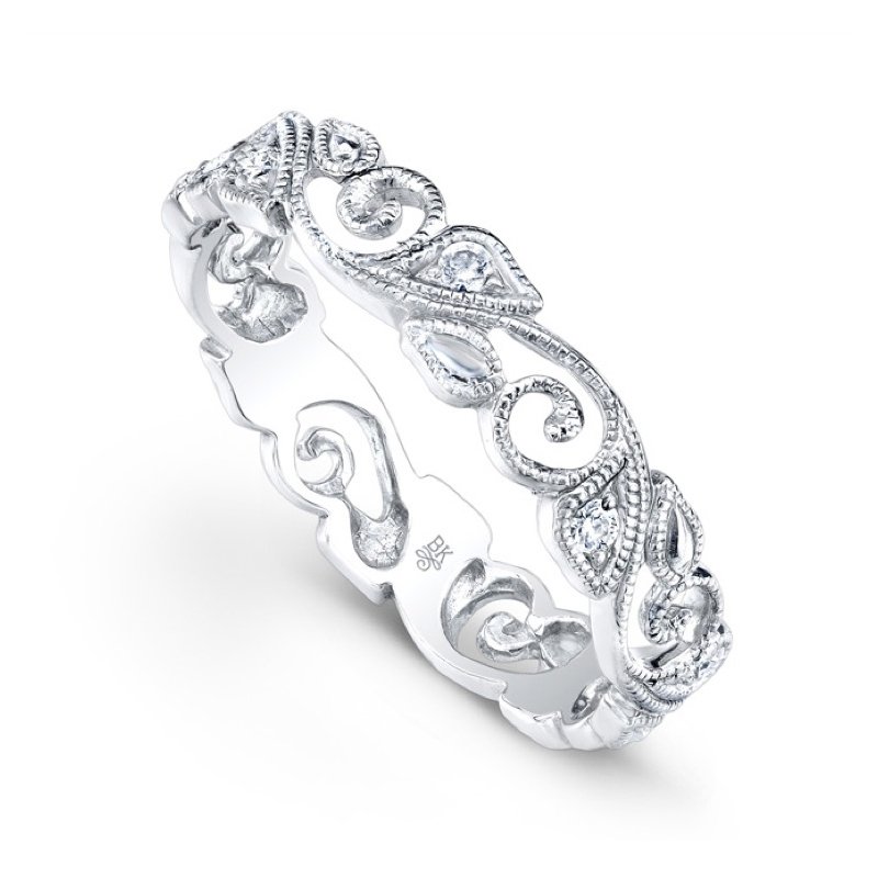 Beverley K Floral Diamond Band R142 Sam s Fine Jewelry