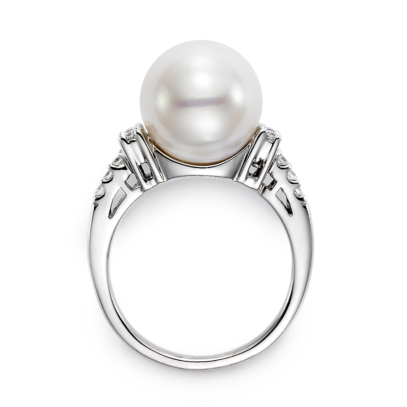 Black Tahitian Pearl Ring R2876 - Mastoloni Pearls