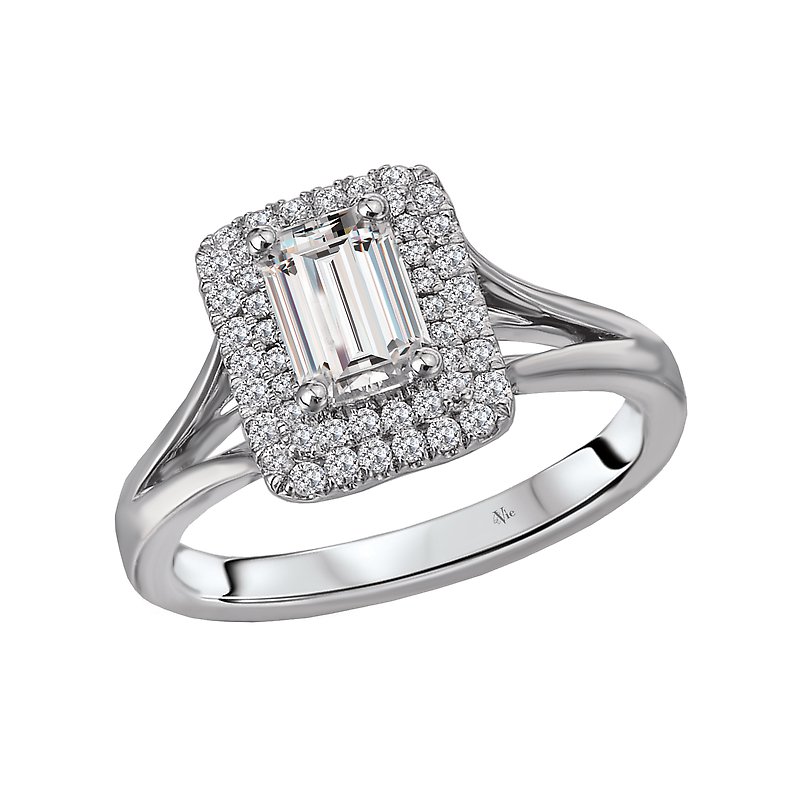 LaVie Split Shank Semi-Mount Diamond Ring 115426-EM075