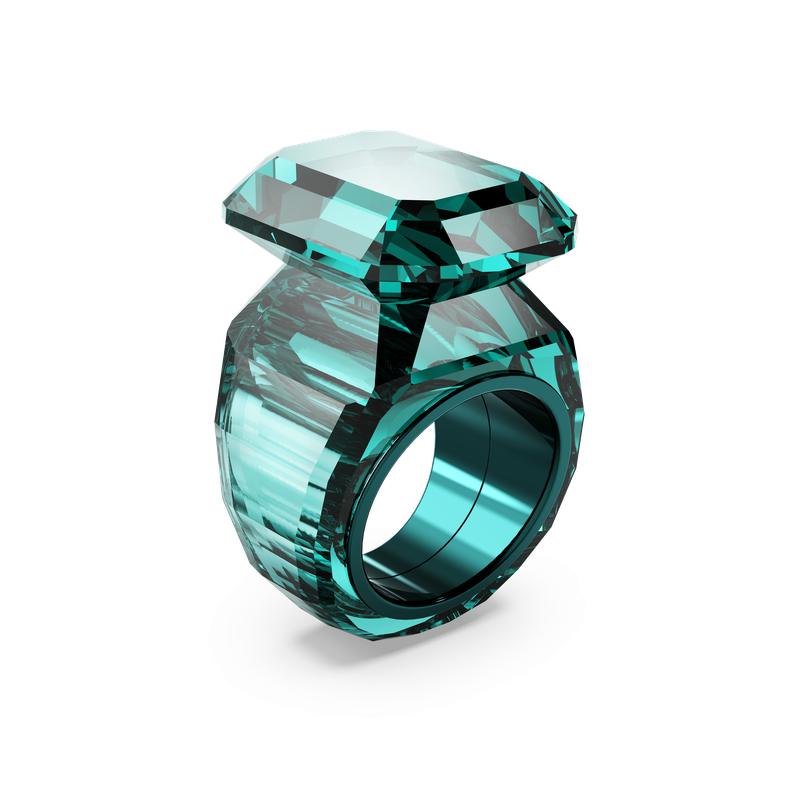 Swarovski Lucent cocktail ring, Octagon cut, Green 5600236