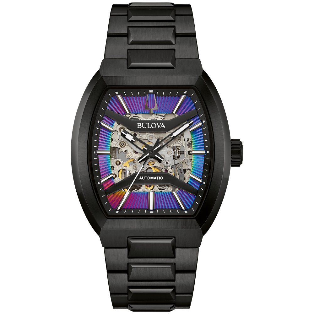 Bulova SWMECH M BK ST BK AUTO 98A320 - Simmons and Clark Jewelers