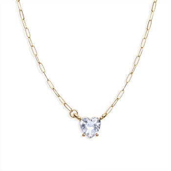 Clear Crystal Heart Necklace Z124-LN4381CL