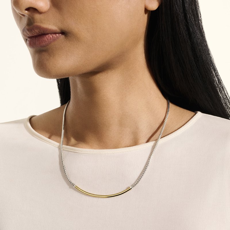 JOHN HARDY JH Essential Necklace, Gold, Sterling Silver, 2.5