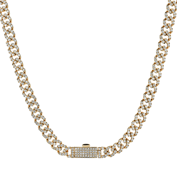 14KYG Diamond Paper Clip Chain SC550218878Z18 - Trice Jewelers