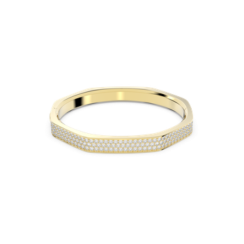 Swarovski Dextera bangle, Octagon shape, White, Rose gold