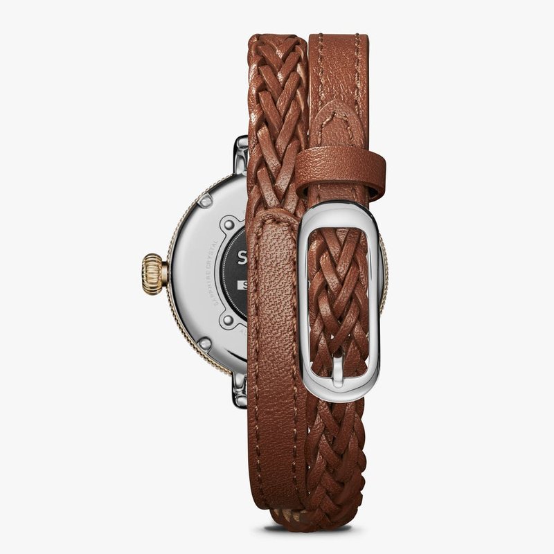 Women’s Shinola Birdy 34mm Watch - Mop Whiskey Leather Strap S0120194479 The Birdy 34mm Watch – Murphy Jewelers main image 3