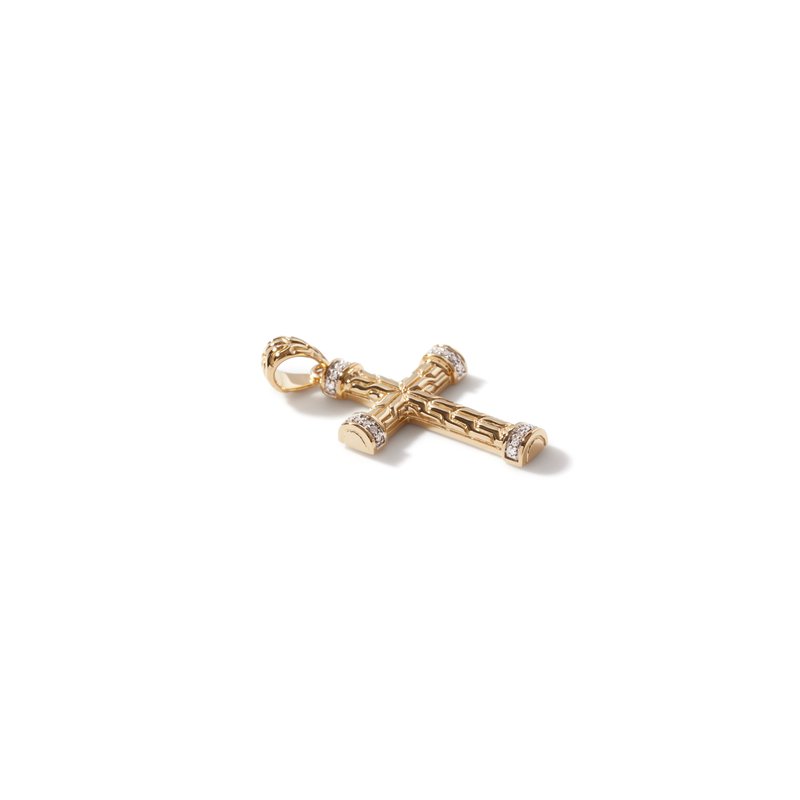 JOHN HARDY Cross Pendant, Gold, Diamonds HMGX906162DI - Michelson