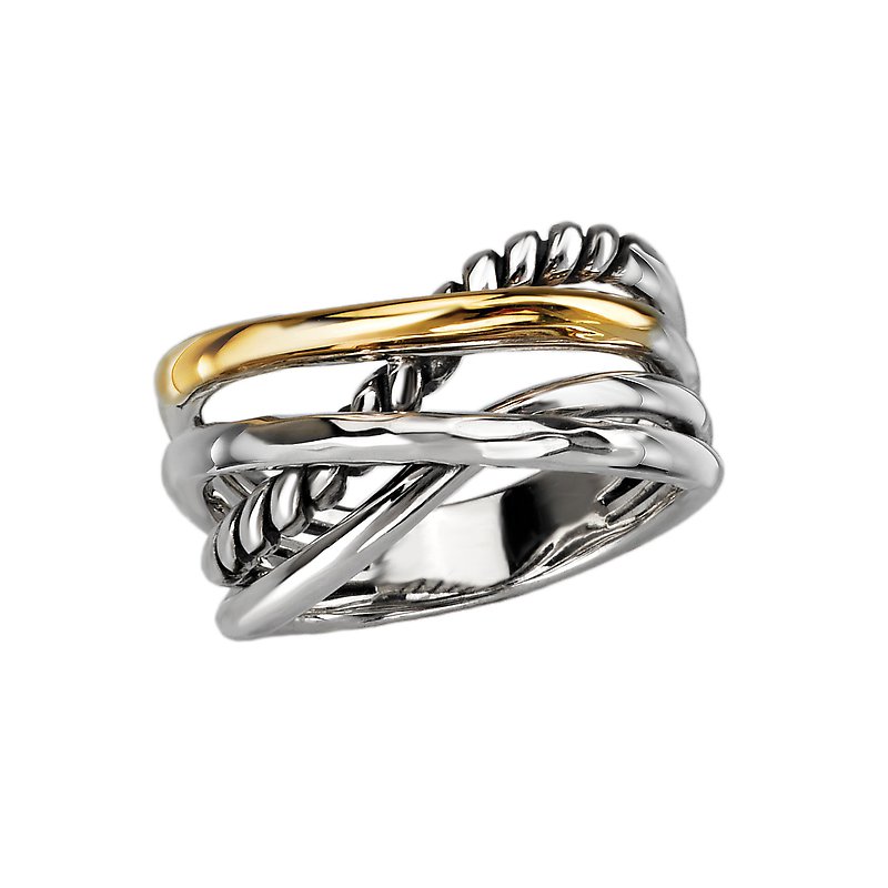 Eleganza Ladies Fashion Two Tone Ring 711864 7 Yellowstone Jewelers