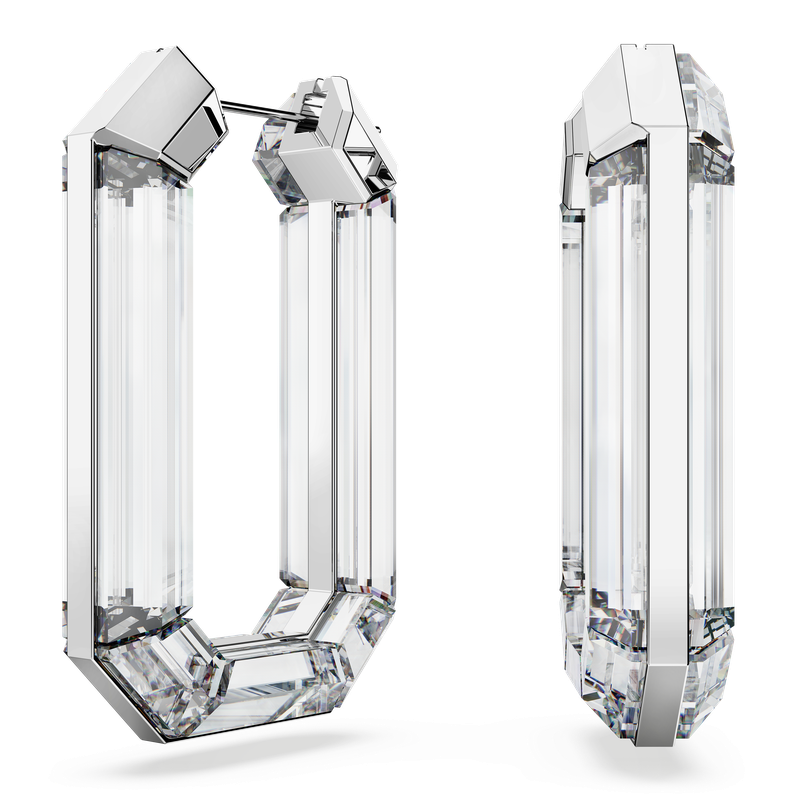 SWAROVSKI 【Lucent hoop】earrings Statement, Octagon shape, Amazon.com: Swarovski Lucent Hoop Earrings, Statement