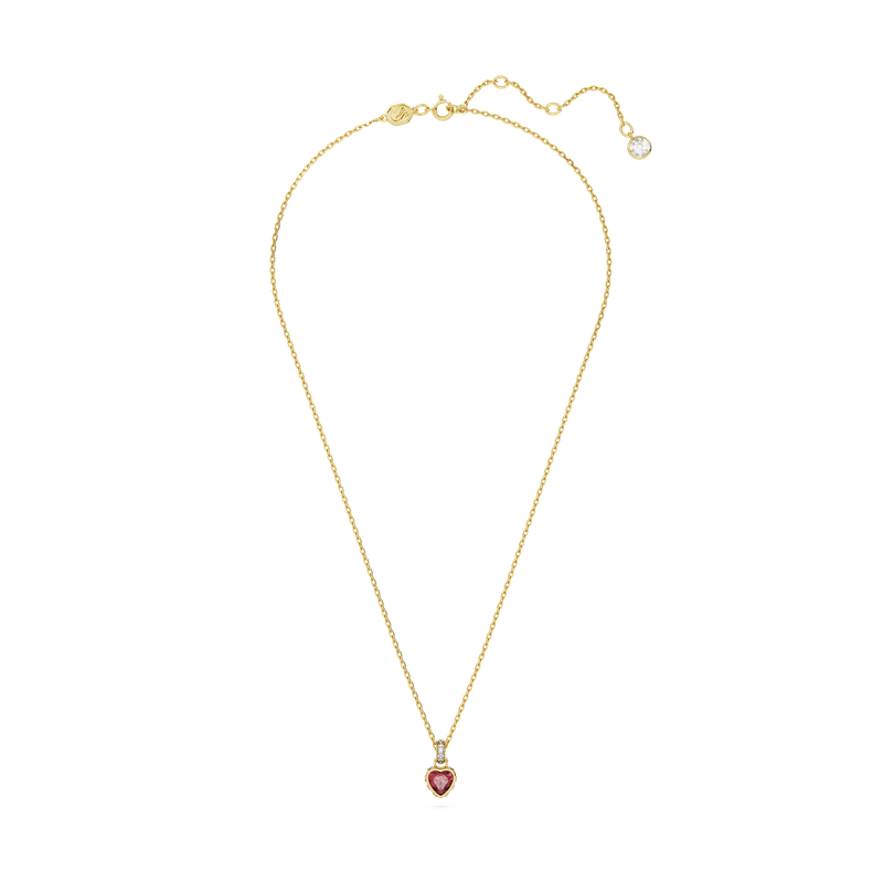 ★SWAROVSKI★ Chroma Red Heart Necklace 5648750 Stilla pendant, Heart, Red, Gold-tone plated | Swarovski