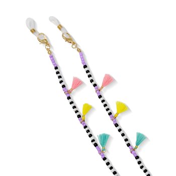 Glass Beads with Tassel Eyewear Chain CO00012