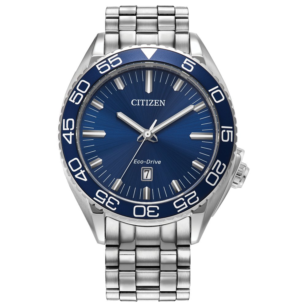 Citizen MEN ECO WR100 SS BRAC BLUE WCIM0045 - Sartor Hamann Jewelers