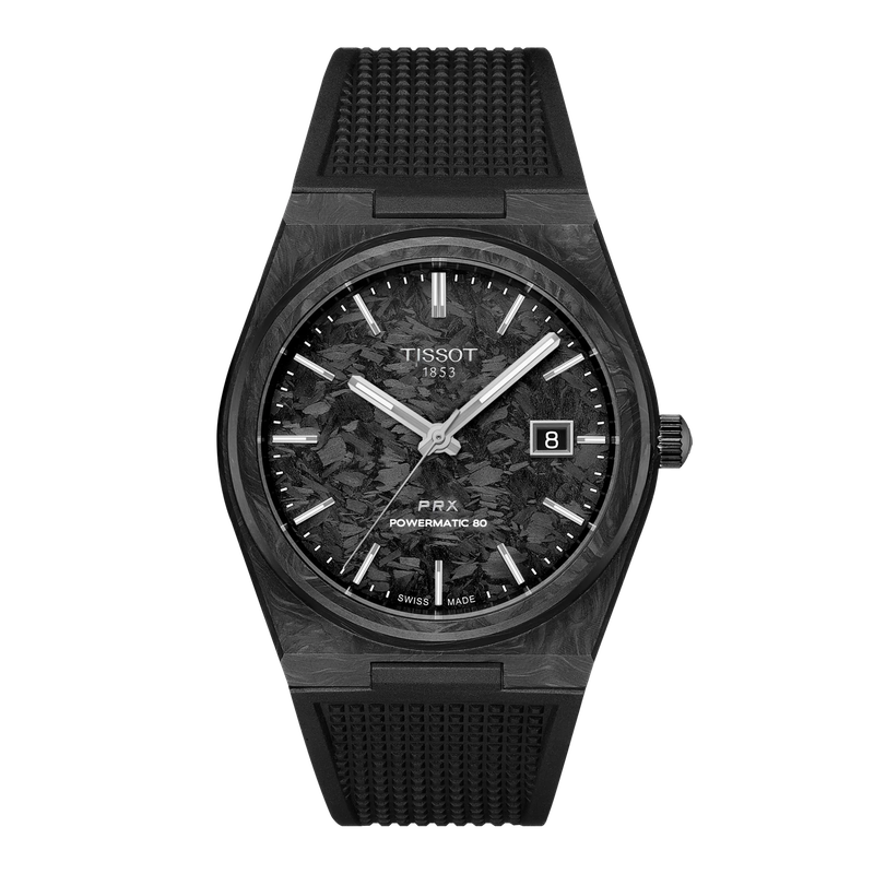 Tissot PRX ステンレススチール 黒文字盤 TISSOT ティソ 腕時計 PRX ピーアールエックス 黒文字盤