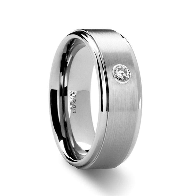 Thorsten BRIGHTON Diamond Tungsten Ring - 8mm Thorsten BRIGHTON Diamond Tungsten Ring - 8mm