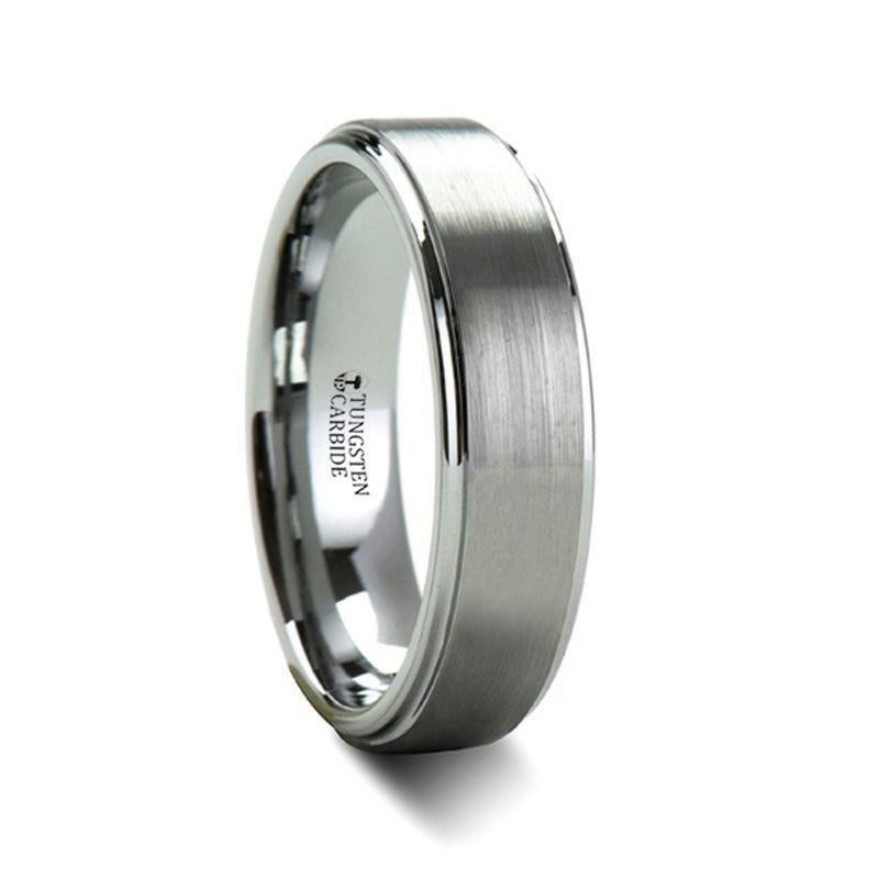 Thorsten OPTIMUS Raised Center with Brush Finish Tungsten Ring - 4mm - 12mm Thorsten OPTIMUS Raised Center with Brush Finish Tungsten Ring - 4mm - 12mm