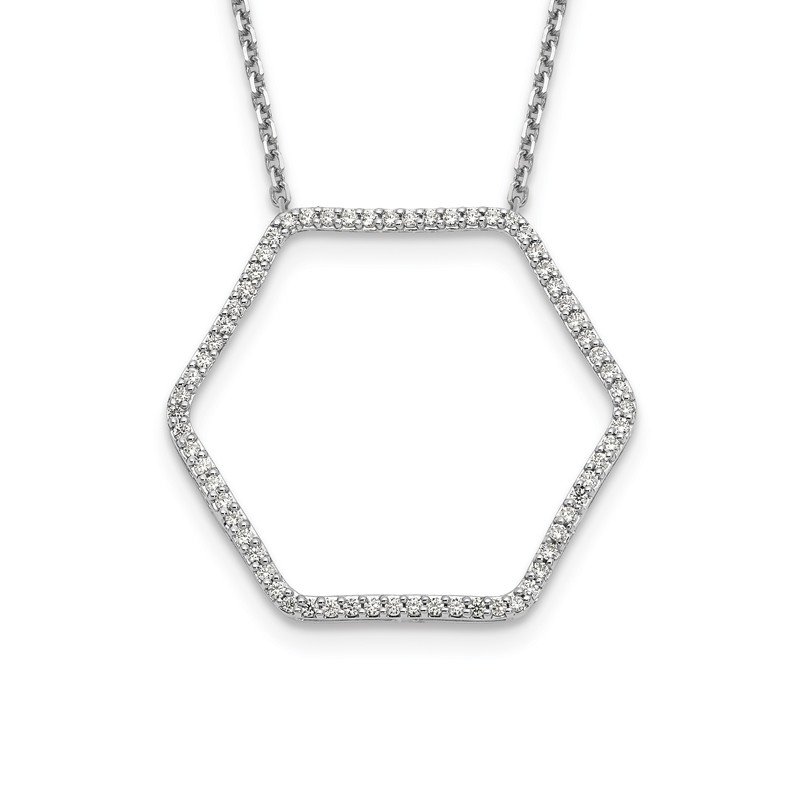 True Origin 14K White Gold 1/4 carat Lab Grown Diamond VS+ F+ 18 in ...