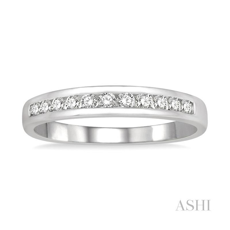 Platinum 11-Stone Diamond Channel Band Platinum 11-Stone Diamond Channel Band
