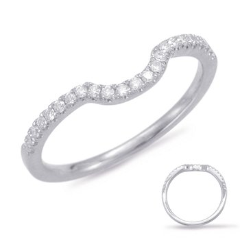 サルページ ウェディングシリーズ S. Kashi Bridal White Gold Matching Band EN7371-BWG - Govind