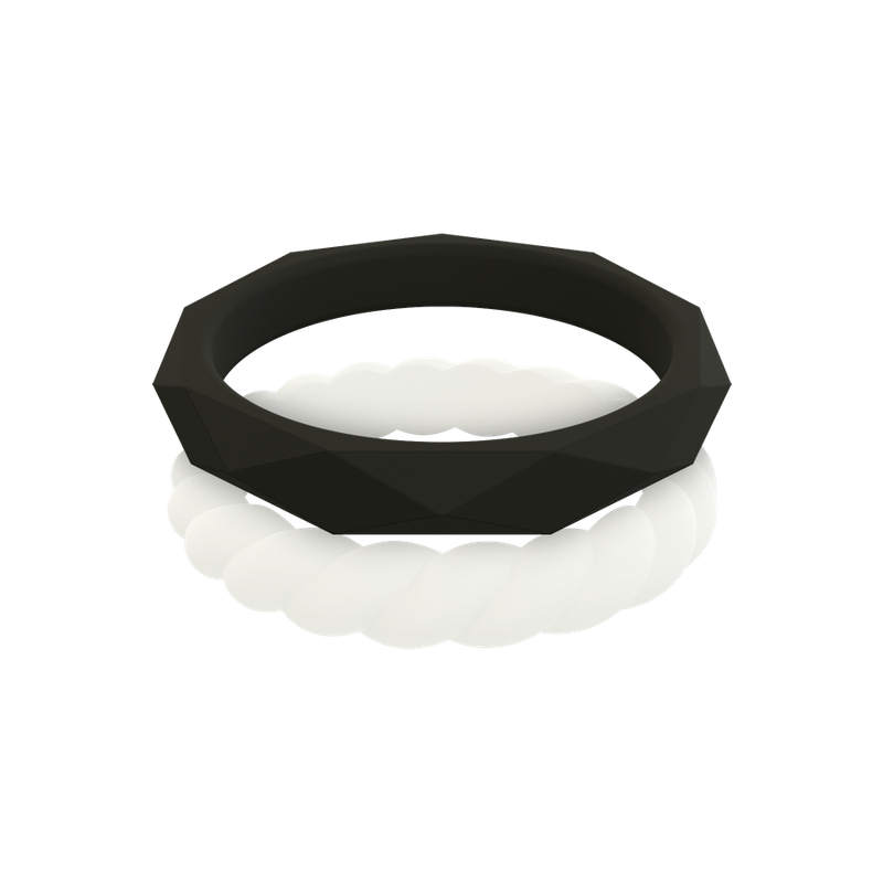 Qalo Stackable Rings Qalo Women's Stackable Collection D Silicone Rings QS9-SCD - Beré Jewelers