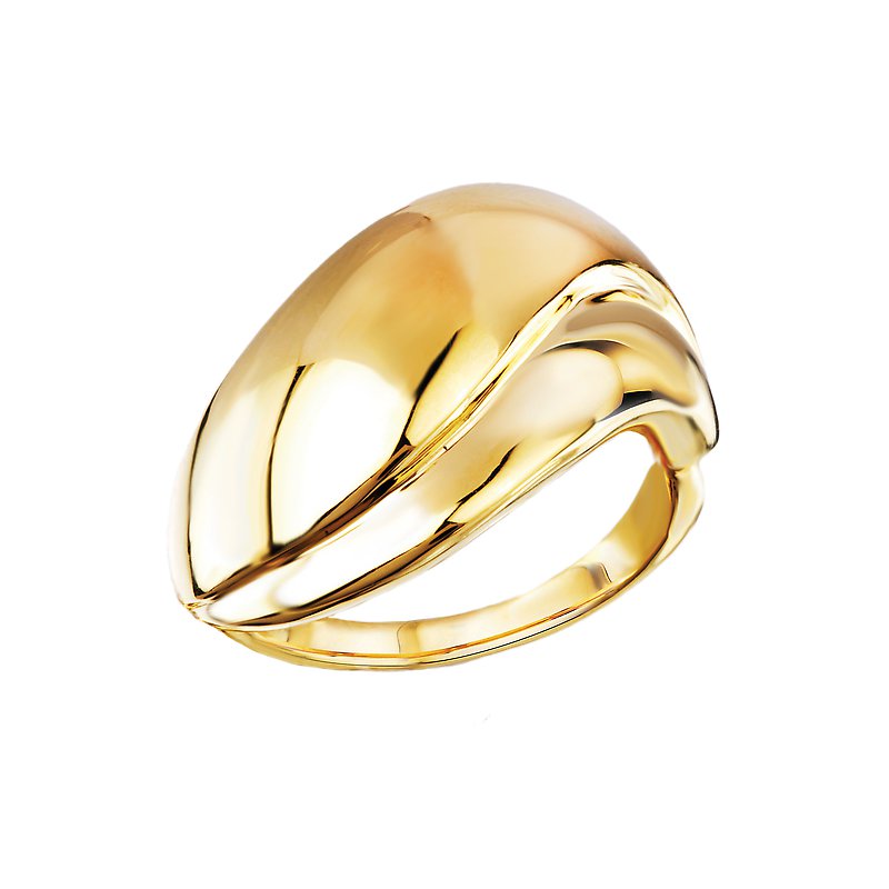 Tesoro Italian Hollow Dome Ring 411380-Y - The Jewelry Emporium