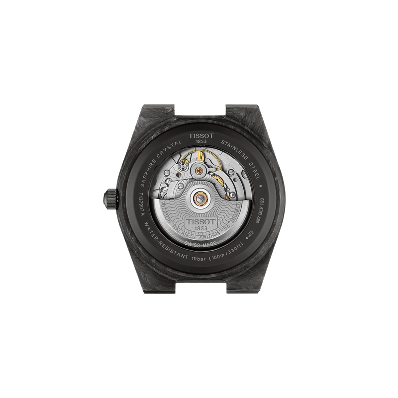 Tissot PRX ステンレススチール 黒文字盤 Tissot Tissot PRX Quartz Black Dial Black Silicon Band