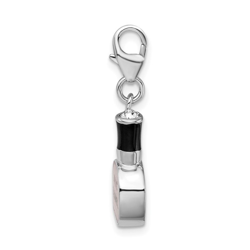 Nail Polish Bottle Charm Sterling Silver Nail Polish Bottle Charm Sterling Silver
