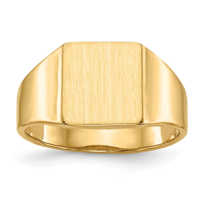 Quality Gold 14k 8.5x9.0mm Open Back Signet Ring RS363 - Karats