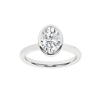 Revelation Bezel-Set Solitaire Ring (Radiant) RS06575 - Ellis Jewelers