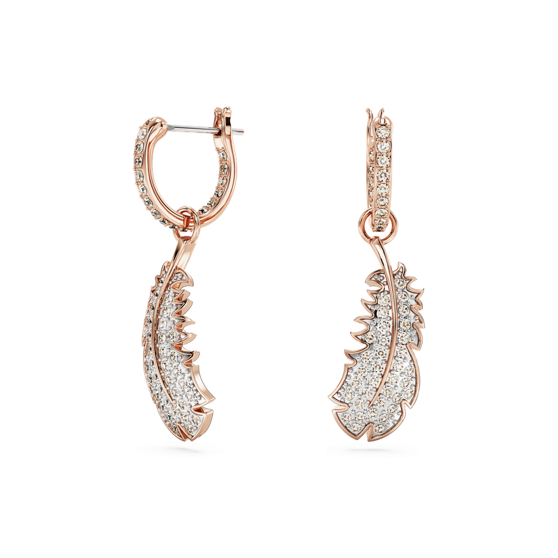 Feather earrings swarovski discount