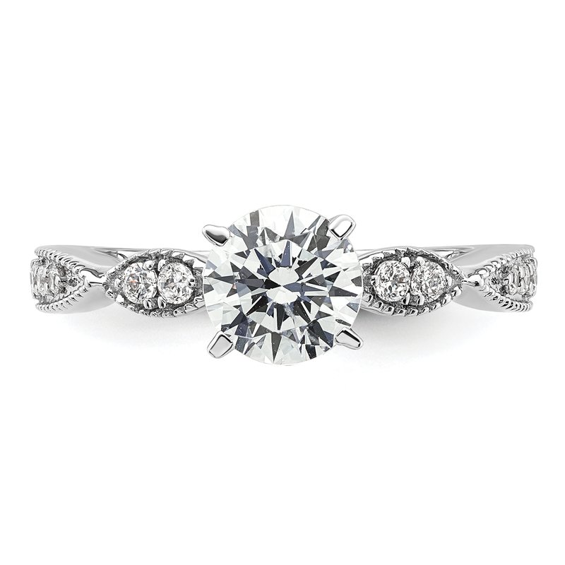 True Origin 14K White Gold 1/6 carat Lab Grown Diamond VS+ F+ Semi ...