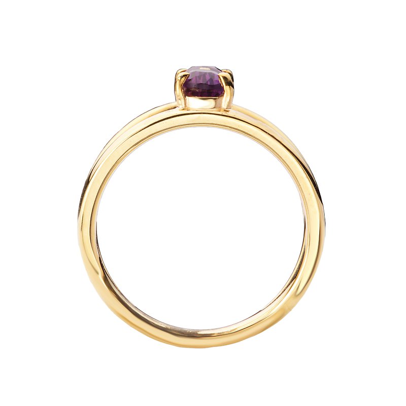 Tesoro 14kt Gold Amethyst Ring 311537-AM7Y - JB's Jewelers