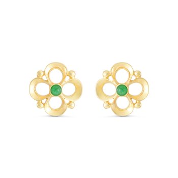 Jade Clover Stud Earrings EJ452-JJS91933