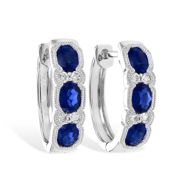 E1275 Long Oval Lapis Earring E1275 Long Oval Lapis Earring