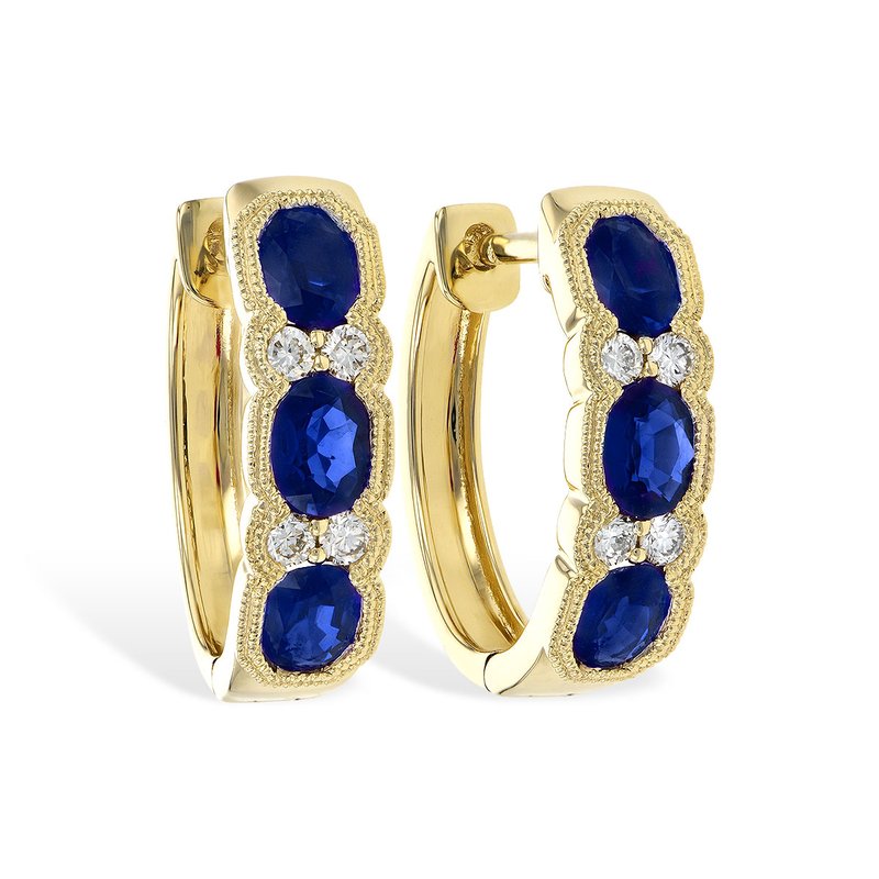 E1275 Long Oval Lapis Earring E1275 Long Oval Lapis Earring