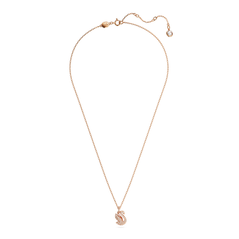 ネックレス・ペンダント SWAROVSKI Swan rose gold necklace XXS 5647555 Swarovski Rose Gold-Tone Plated Iconic Swan Pendant Necklace