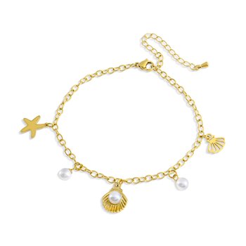 Pearl and Ocean Charm Bracelet Z124-LN5681