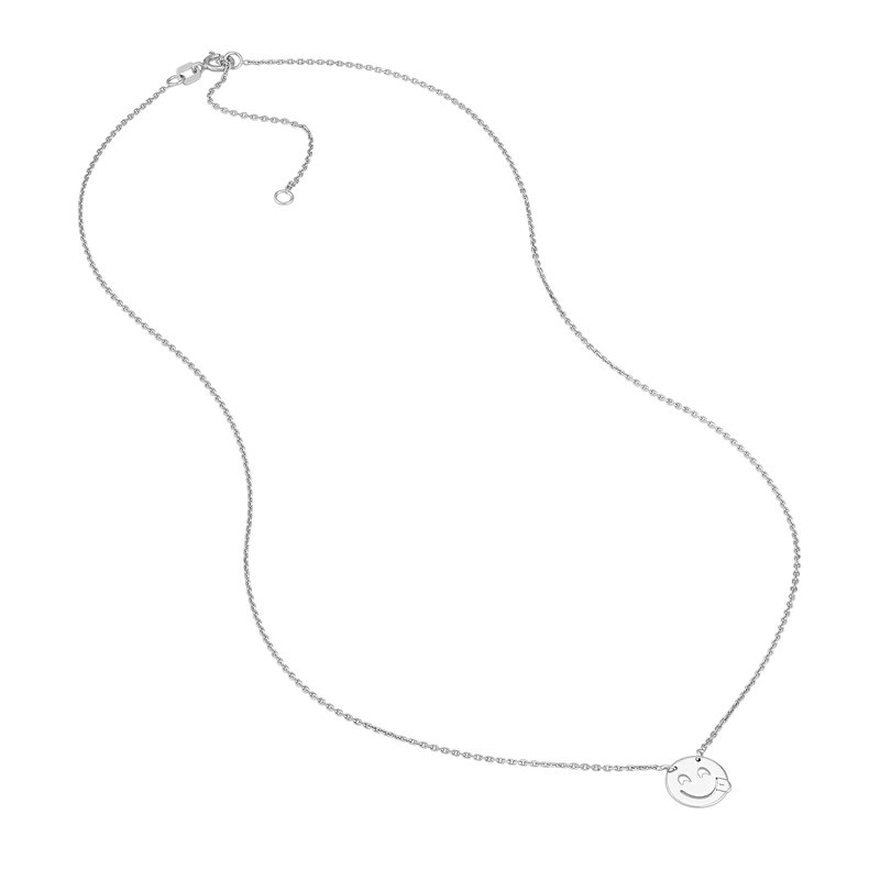 ‪‪❤︎‬ ‪✝︎ Midas Chain Sterling Silver Emoji With Tongue Adjustable Necklace