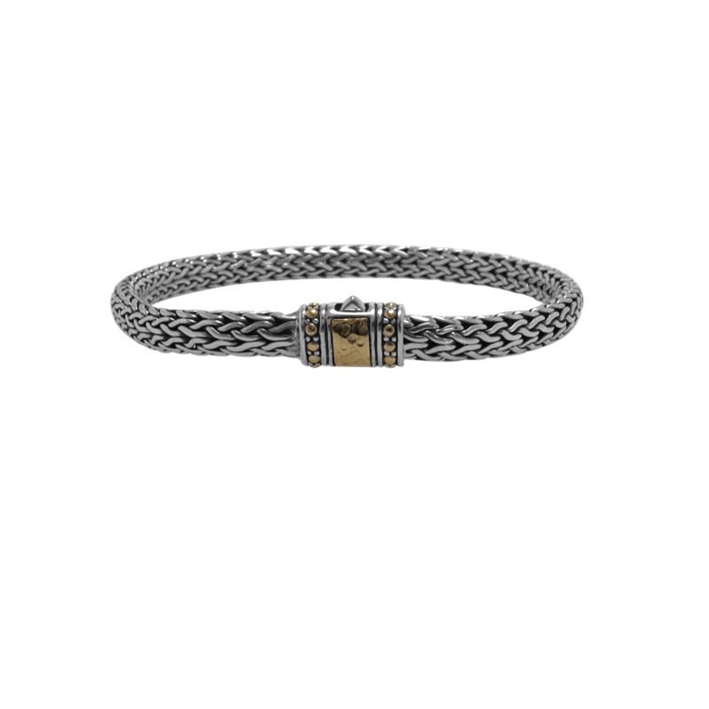 Samuel B STERLING SILVER/18K 6X8MM TULANG NAGA 8