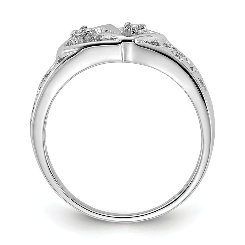 14k White Gold AA Diamond Heart Ring 14k White Gold AA Diamond Heart Ring