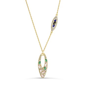 Multicolor Crystal Necklace M500-CA-00443