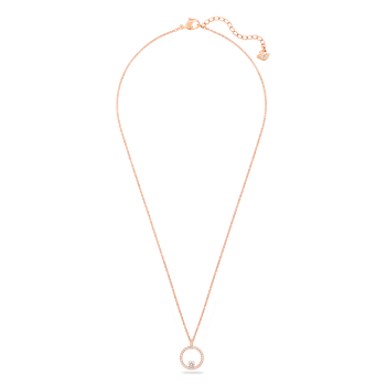 Swarovski Insigne pendant, Round cut, Cross, White, Rhodium