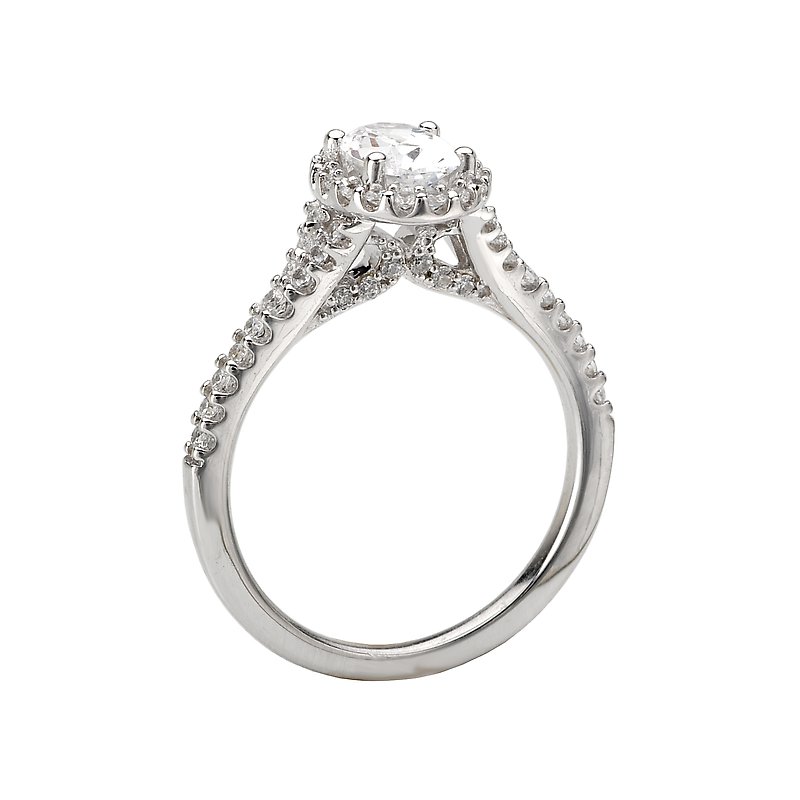 Romance Halo Semi-Mount Diamond Ring 117552-100