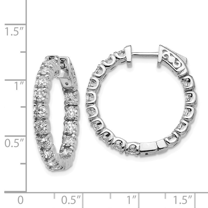 True Origin 14K White Gold 2 3/4 carat Lab Grown Diamond VS+ F+ Complet ...