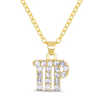 Goldtone Virgo Crystal Pendant Z124-LN4529