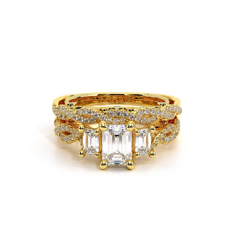 Verragio Insignia-7074em-14k Rose Gold Emerald INSIGNIA
