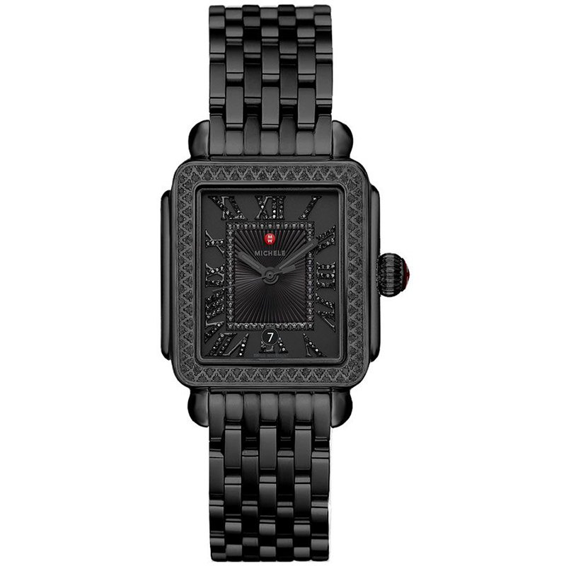 Michele watch black best sale