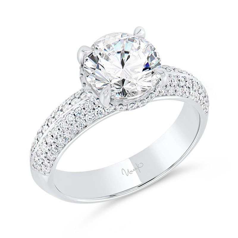 Uneek Signature Collection Engagement Ring R1250W - R1250W - Uneek Jewelry